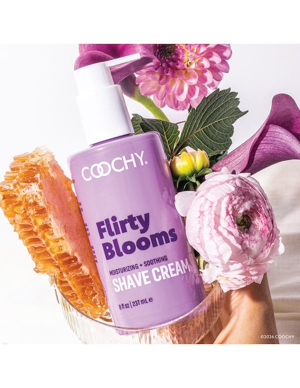 COOCHY SHAVE CREAM - FLIRTY BLOOMS 8 OZ ALT3 view Color: NC 
